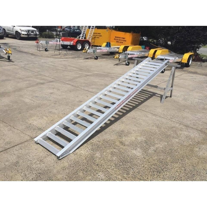 AusRamp Construction Loading Ramps 6 Tonne 3.5m x 620mm Aluminium ...