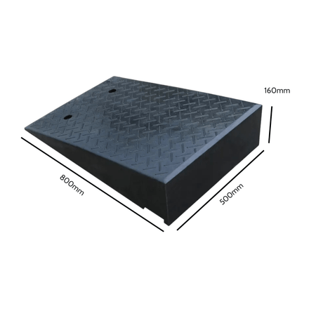 Heeve Car & Truck 160mm Heeve 800mm Heavy-Duty Solid Rubber Kerb Ramp