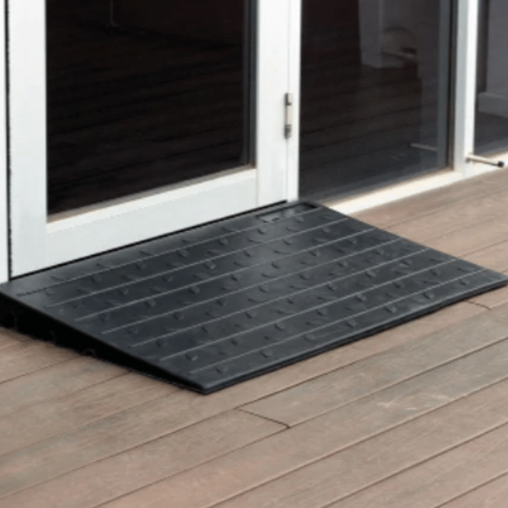 Barrier Group Black Rubber Threshold Pedestrian Ramp – Ramp Champ