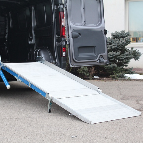 WM System Aluminium 3-Piece AL-Light Van Ramp with Swivel, 400kg Capac ...