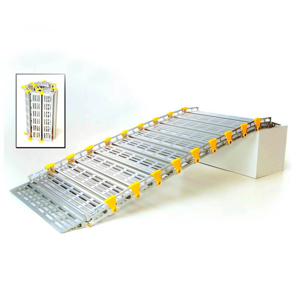 Roll-A-Ramp 760mm Portable Roll-Up Aluminium Ramp, 450kg Capacity ...