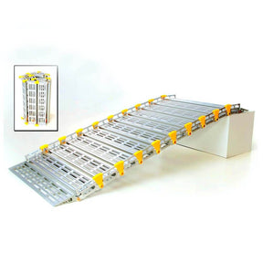 Mobility Plus Van & Vehicle Ramps 1 metre Roll-A-Ramp 762mm Portable Roll-Up Aluminium Ramp, 450kg Capacity