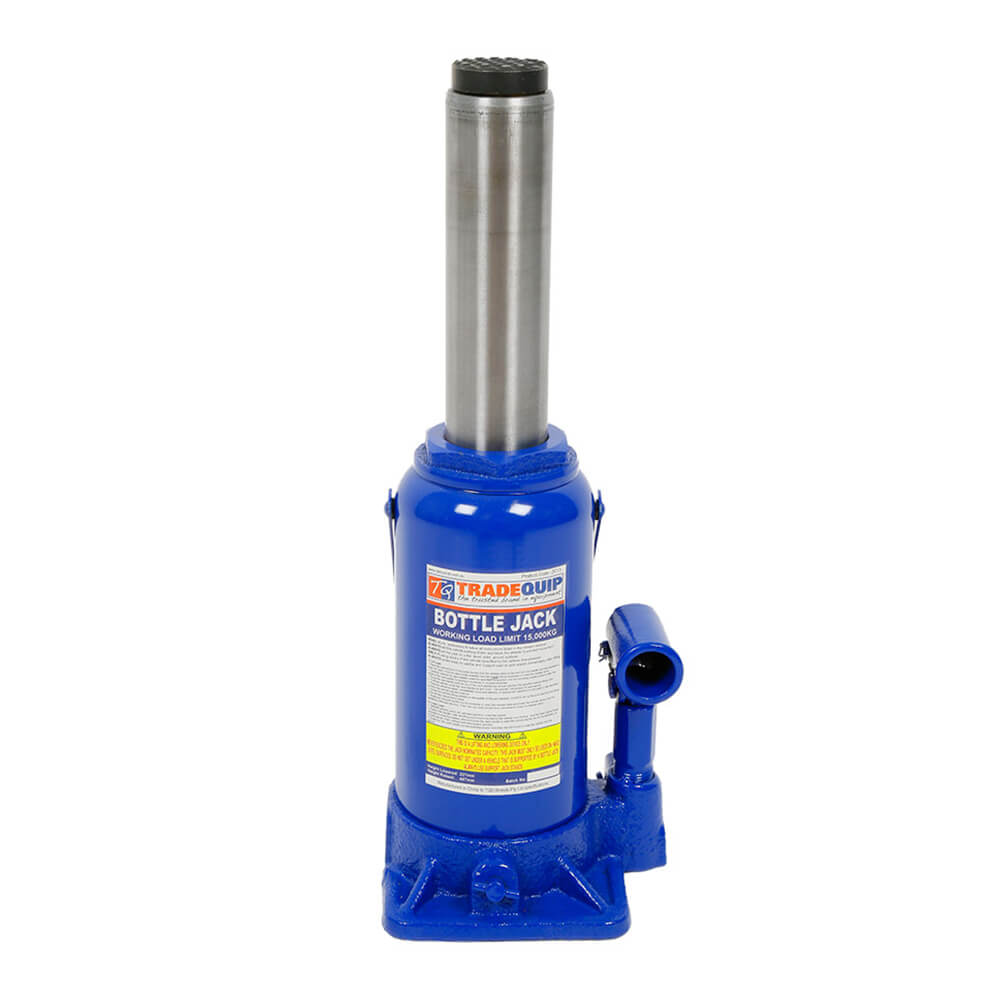 TradeQuip Bottle Jack Hydraulic, 15 Tonne - Ramp Champ