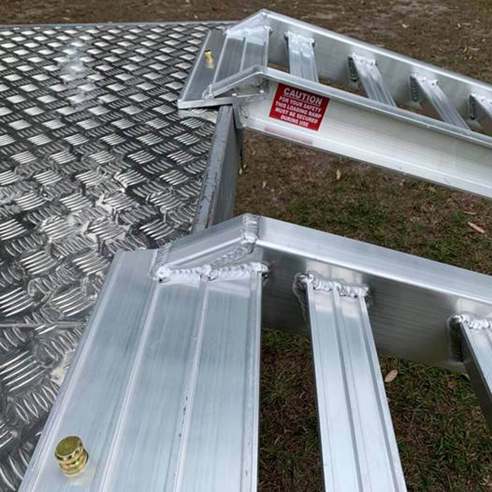 Whipps Construction & Machinery Whipps 2.5 Tonne 1.7 m x 300mm Aluminium Machinery Loading Ramps