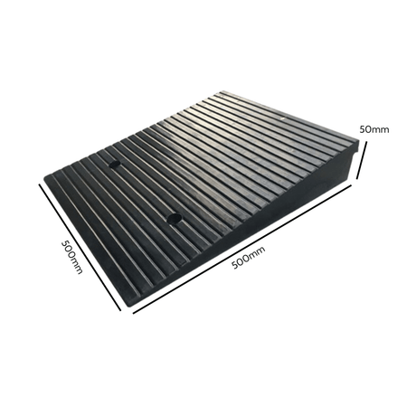 Heeve Car & Truck 50mm Heeve 500mm Heavy-Duty Solid Vehicle Rubber Ramps - Pair
