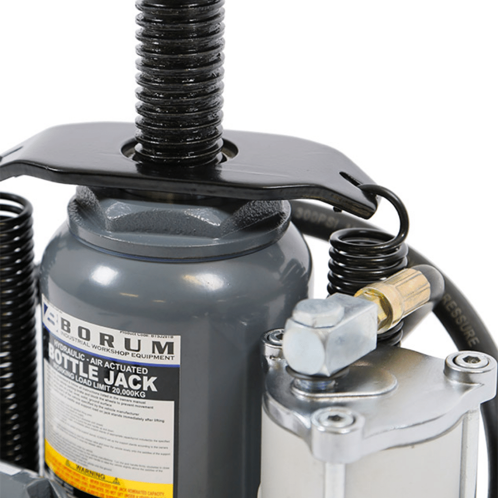 Borum Workshop Equipment Borum Industrial Air/Manual Bottle Jack, 20-Tonne Capacity