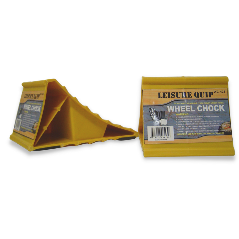 MC Anti-Slip Plastic Rubber Base Wheel Chock (Pair) – Ramp Champ