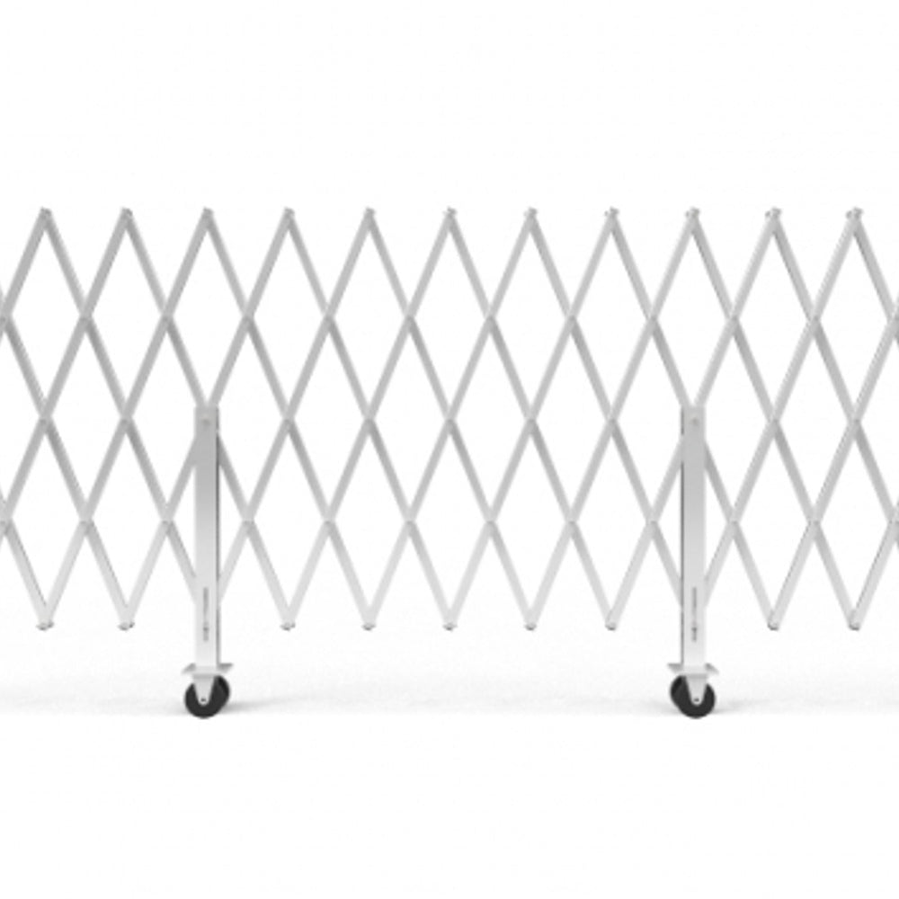 Barrier Group Traffic Control & Parking Equipment Barrier Group Port-a-Guard Maxi 1430mm x 6.7m Expandable Barrier - Aluminium and Galvanised Steel