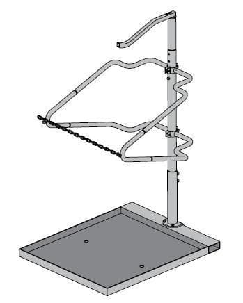 Barrier Group Bin Tidy Wheelie Bin Steel Security Stand - Barrier Group - Ramp Champ