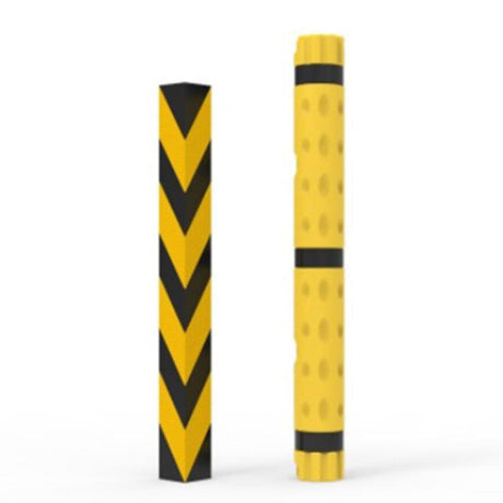 Barrier Group Corner Protector 90 x 90 x 800mm Recycled Rubber B/Y - Barrier Group - Ramp Champ