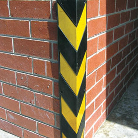 Barrier Group Corner Protector 90 x 90 x 800mm Recycled Rubber B/Y - Barrier Group - Ramp Champ
