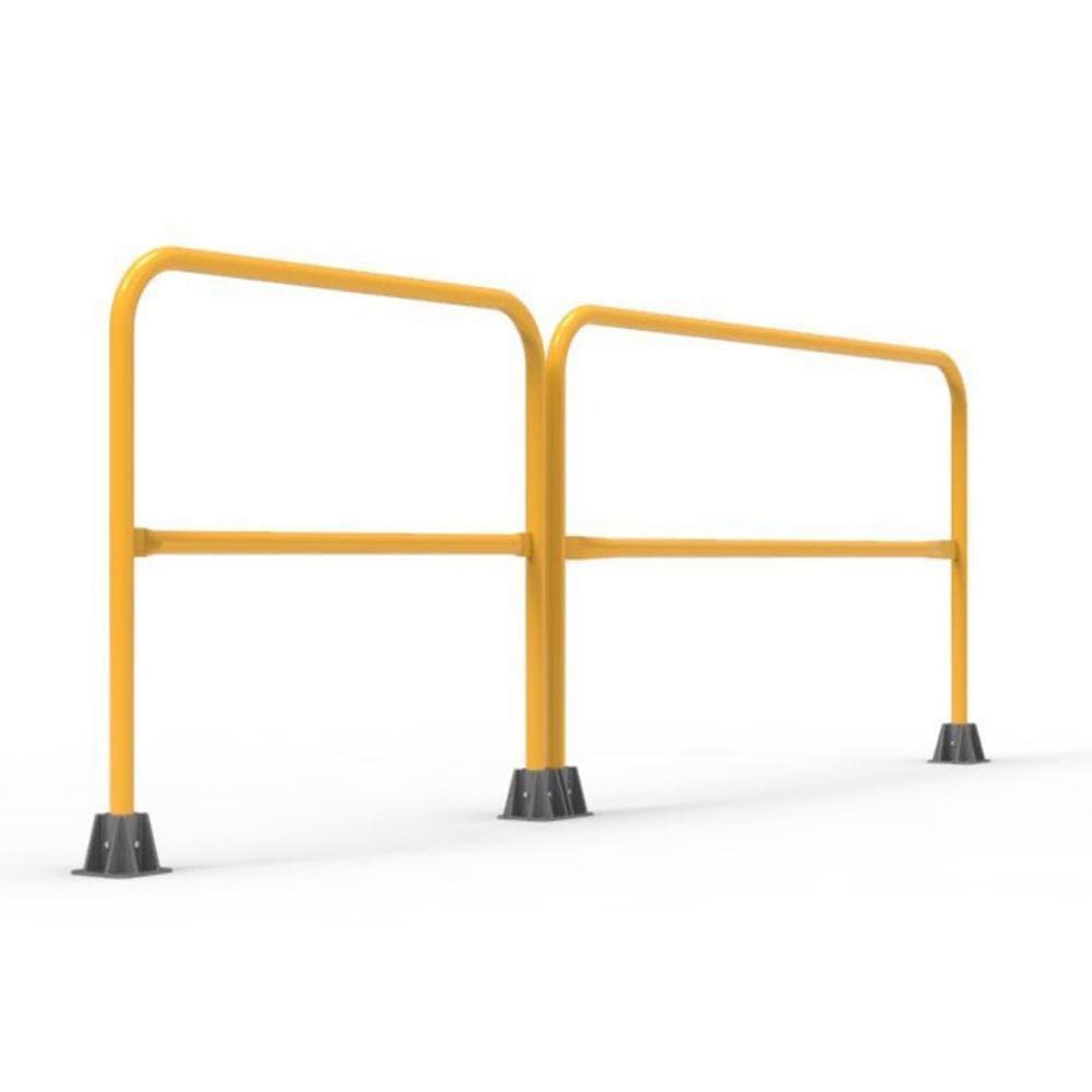 Barrier Group Double Safety Rail  - Safety Yellow - Barrier Group - Ramp Champ