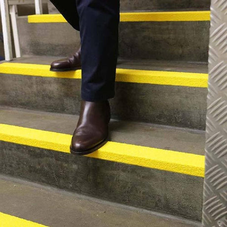 Barrier Group FRP Stair Nosing - Anti-Slip, Yellow - Barrier Group - Ramp Champ