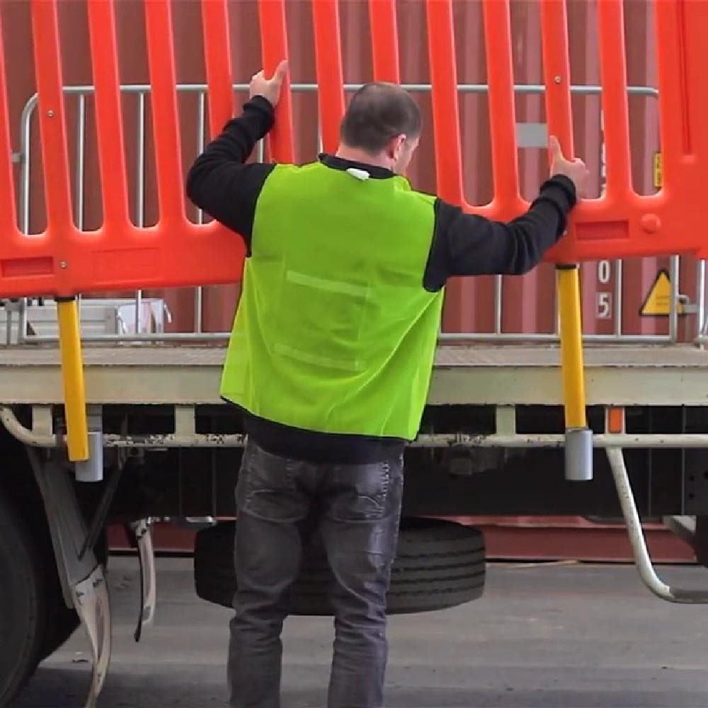 Barrier Group Load-Safe-Q Truck Tray Safety Barrier - Barrier Group - Ramp Champ