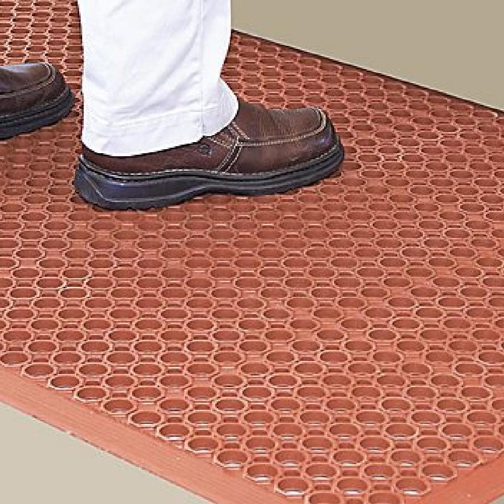 Barrier Group Oil Resistant Floor Mat 910 x 1520 x 10mm – Red - Barrier Group - Ramp Champ