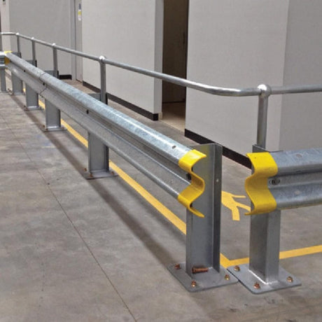 Barrier Group Rail Post for W-Beam Guard Fence - Barrier Group - Ramp Champ