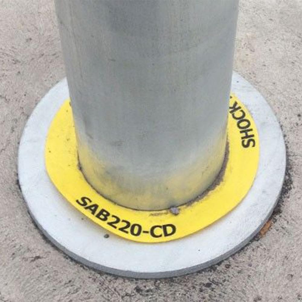 Shock Absorbing Bollard 220mm Heavy Duty - Barrier Group - Ramp Champ