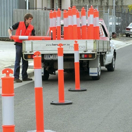 Barrier Group T-Top Plastic Bollard & Base - Barrier Group - Ramp Champ