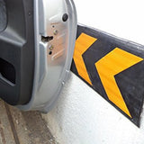Barrier Group Wall Protector 800 x 220 x 32mm Black/Yellow - Recycled Rubber - Barrier Group - Ramp Champ