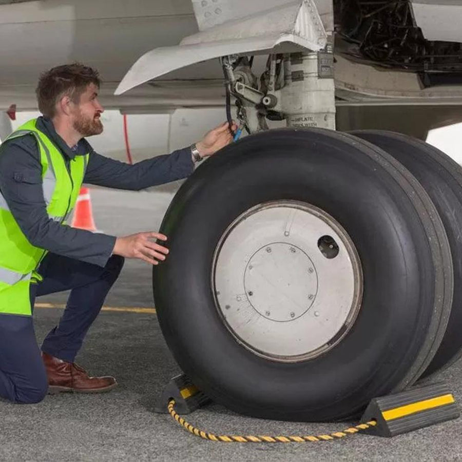 Barrier Group Rubber Aircraft Wheel Chocks – Ramp Champ