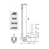 Borum 2-Stage Air Actuated Truck Jack, 30 Tonne - Borum - Ramp Champ