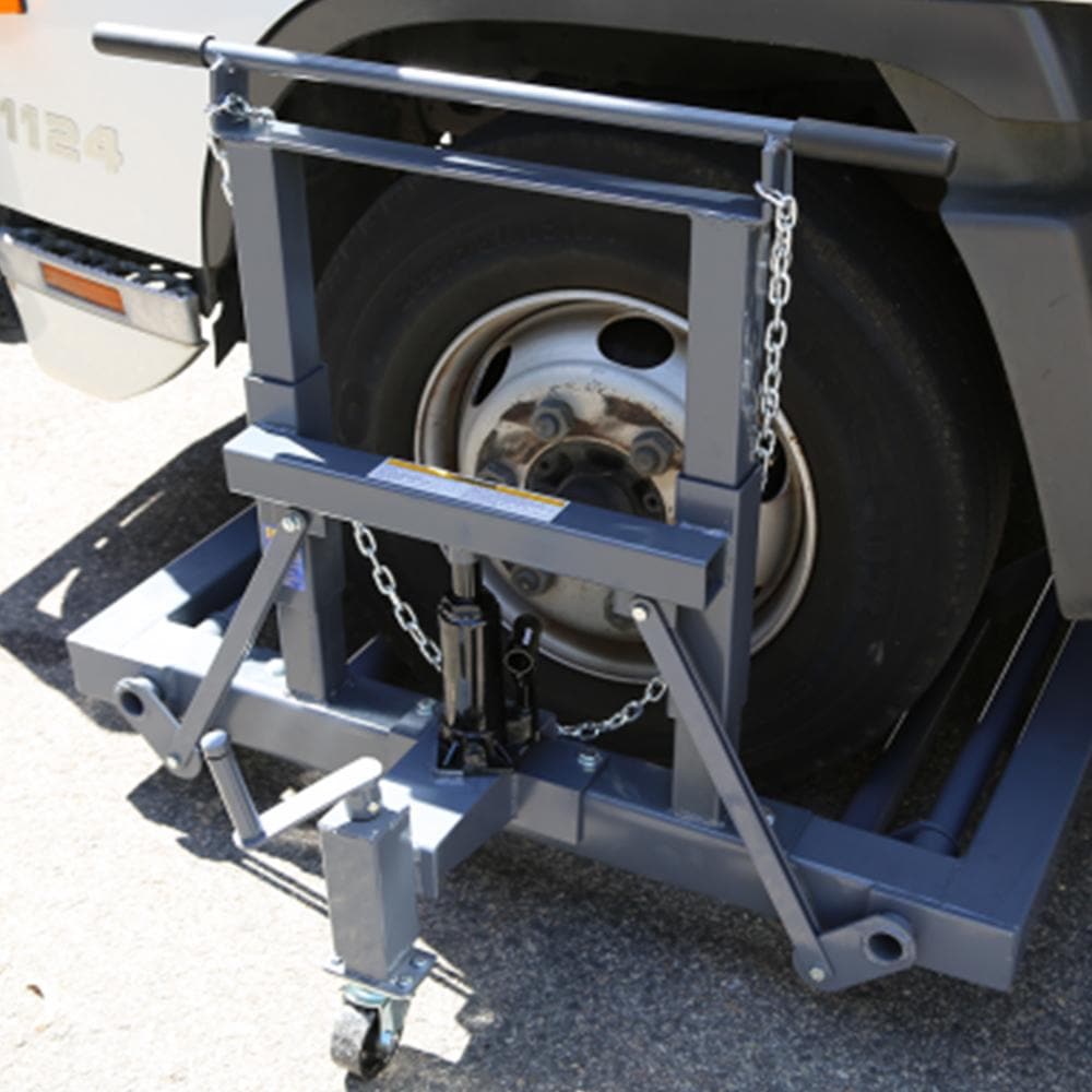 Borum Industrial Hydraulic Steel Truck Wheel Dolly, 750kg - Borum - Ramp Champ