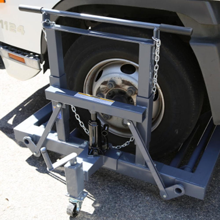 Borum Industrial Hydraulic Steel Truck Wheel Dolly, .8Tonne Capacity