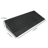 Heeve Car & Truck 600 x 240 x 100mm Heeve Heavy-Duty Solid Rubber Ramp for Straight Kerbs