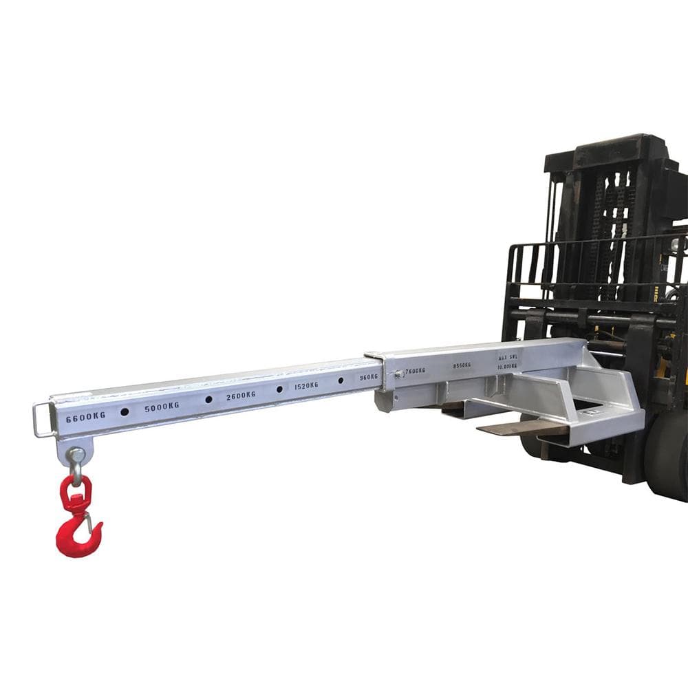 DHE 10-Tonne Rigid Jib Lifting Crane Forklift Attachment - DHE - Ramp Champ