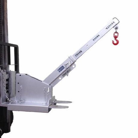 DHE 2.5-Tonne Incline Jib Lifting Crane Forklift Attachment - DHE - Ramp Champ