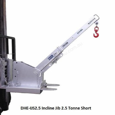 DHE 2.5-Tonne Incline Jib Lifting Crane Forklift Attachment - DHE - Ramp Champ