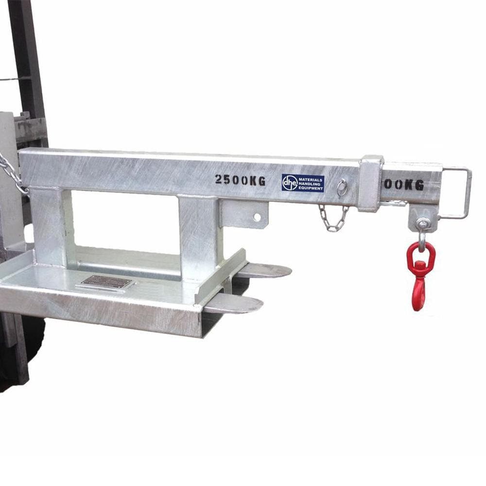 DHE Materials Handling DHE 2.5-Tonne Rigid Jib Lifting Crane Forklift Attachment