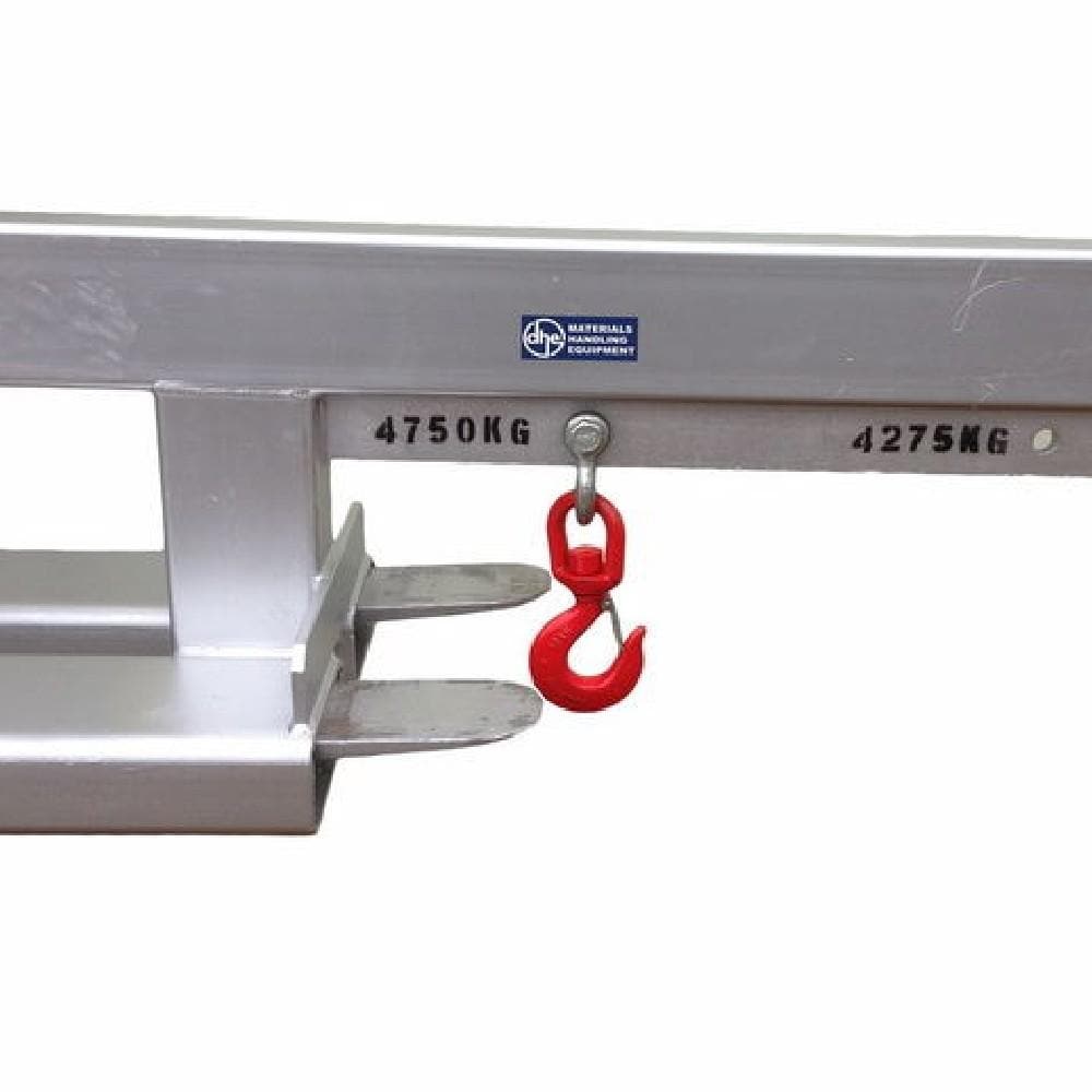 DHE 4.75-Tonne Rigid Jib Lifting Crane Forklift Attachment - DHE - Ramp Champ