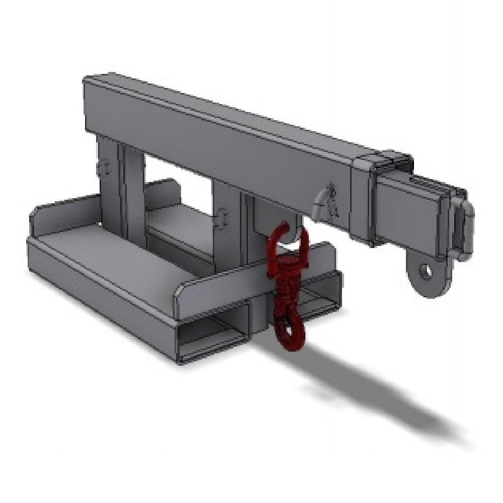 DHE 4.75-Tonne Rigid Jib Lifting Crane Forklift Attachment - DHE - Ramp Champ