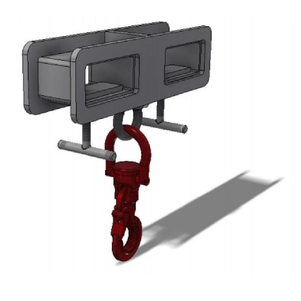 DHE 2-Tonne Slip-On Jib Lifting Crane Forklift Attachment - DHE - Ramp Champ