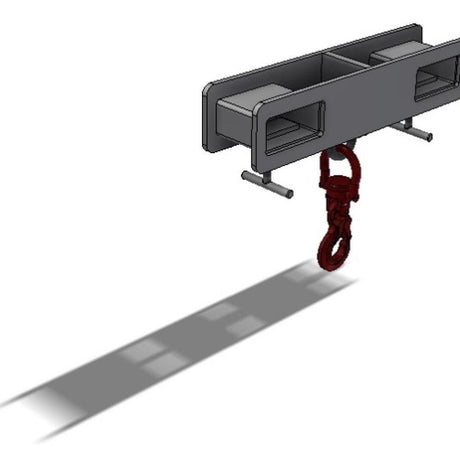 DHE 2-Tonne Slip-On Jib Lifting Crane Forklift Attachment - DHE - Ramp Champ
