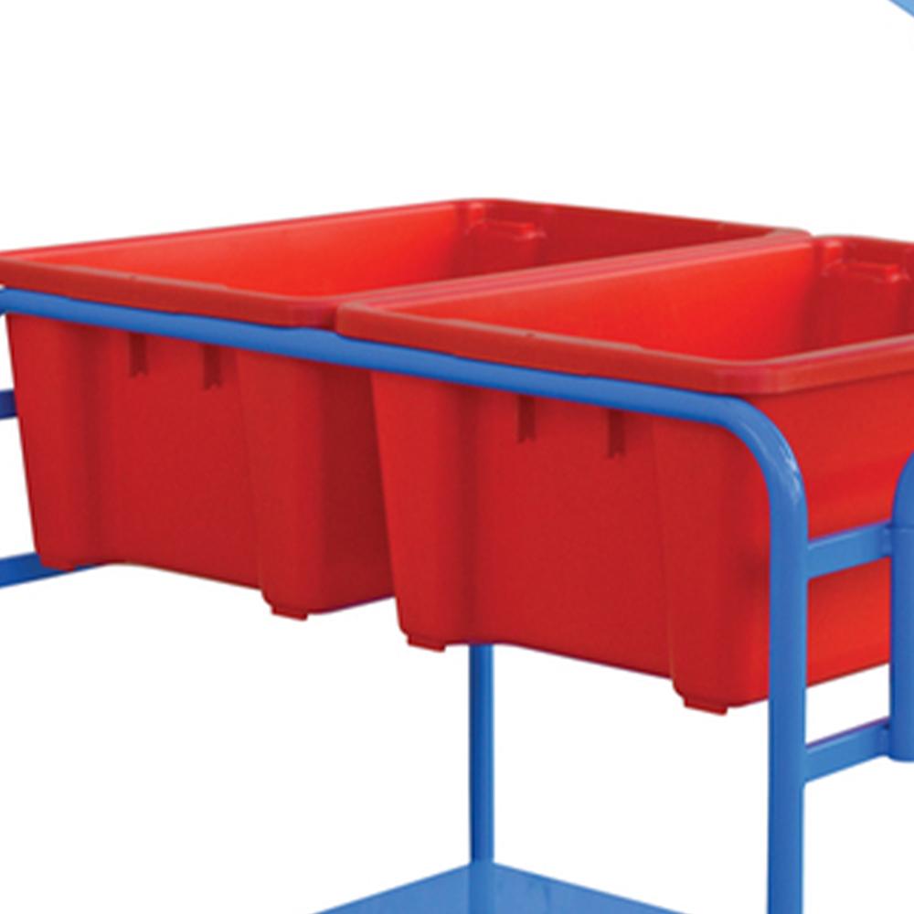 Troden Workshop Equipment Durolla Double Tub Order Picking Trolley with Optional Clipboard Unit