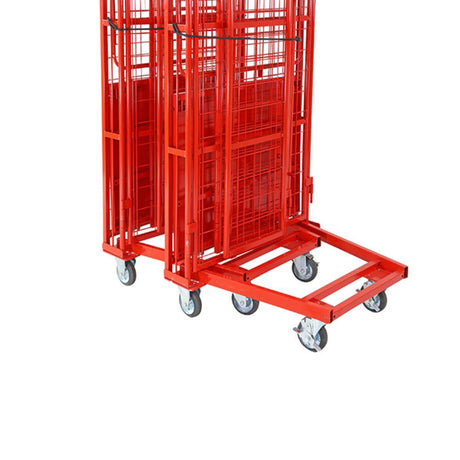 Troden Workshop Equipment Durolla Folding Cage Trolley w/ Lockable Doors, 500kg Capacity