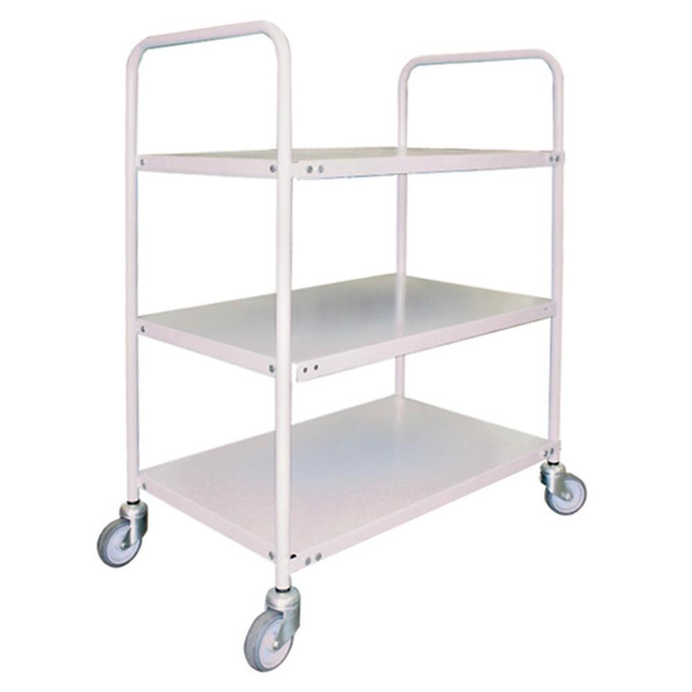 Troden Workshop Equipment 3-Tier Tray Trolley Durolla General Purpose Tray Trolley, 90kg Capacity per Shelf