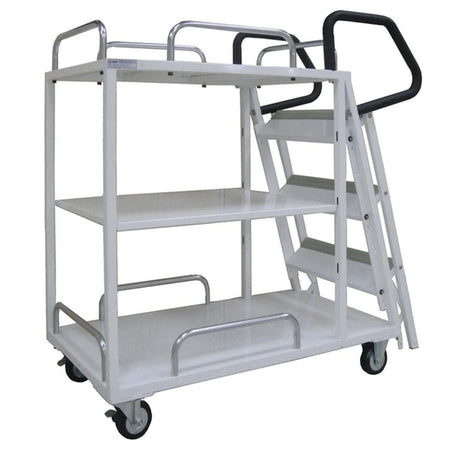 Troden Workshop Equipment Durolla Heavy-Duty 3-Step Ladder Trolley, 400kg Capacity