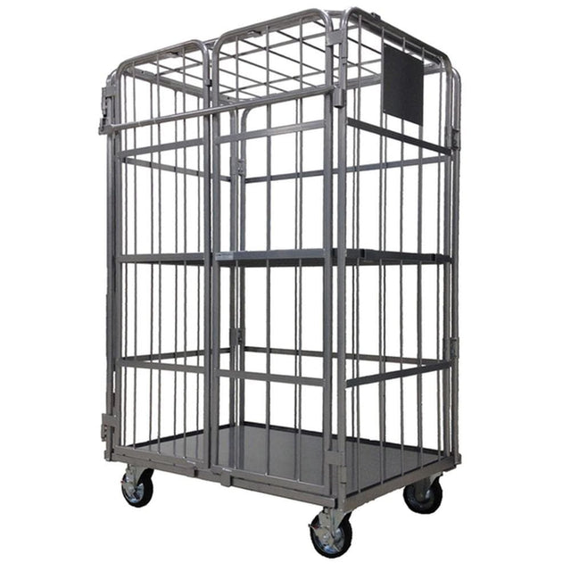 Troden Workshop Equipment Bar Type Durolla Heavy-Duty Foldable Security Cage Trolley, 500kg Capacity