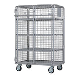 Troden Workshop Equipment Mesh Type Durolla Heavy-Duty Foldable Security Cage Trolley, 500kg Capacity