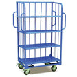 Troden Workshop Equipment 610x1220mm Durolla Heavy-Duty Sloping 4-Shelf Trolley, 500kg Capacity