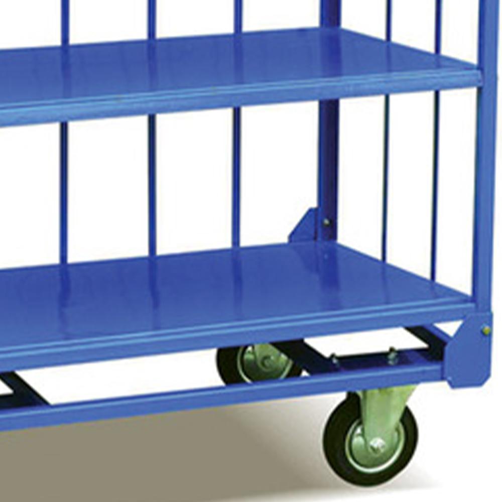 Troden Workshop Equipment Durolla Heavy-Duty Sloping 4-Shelf Trolley, 500kg Capacity