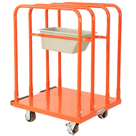 Troden Workshop Equipment Durolla Heavy-Duty Steel Panel Cart with Tool Bin, 700kg Capacity