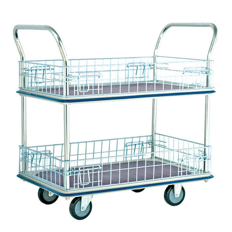 Troden Workshop Equipment 480x740mm / 220kg Durolla Multipurpose 2-Tier Cage Platform Trolley