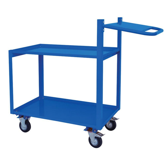 Troden Workshop Equipment Durolla Multipurpose 2-Tier Trolley w/ Extended Handle & Writing Shelf