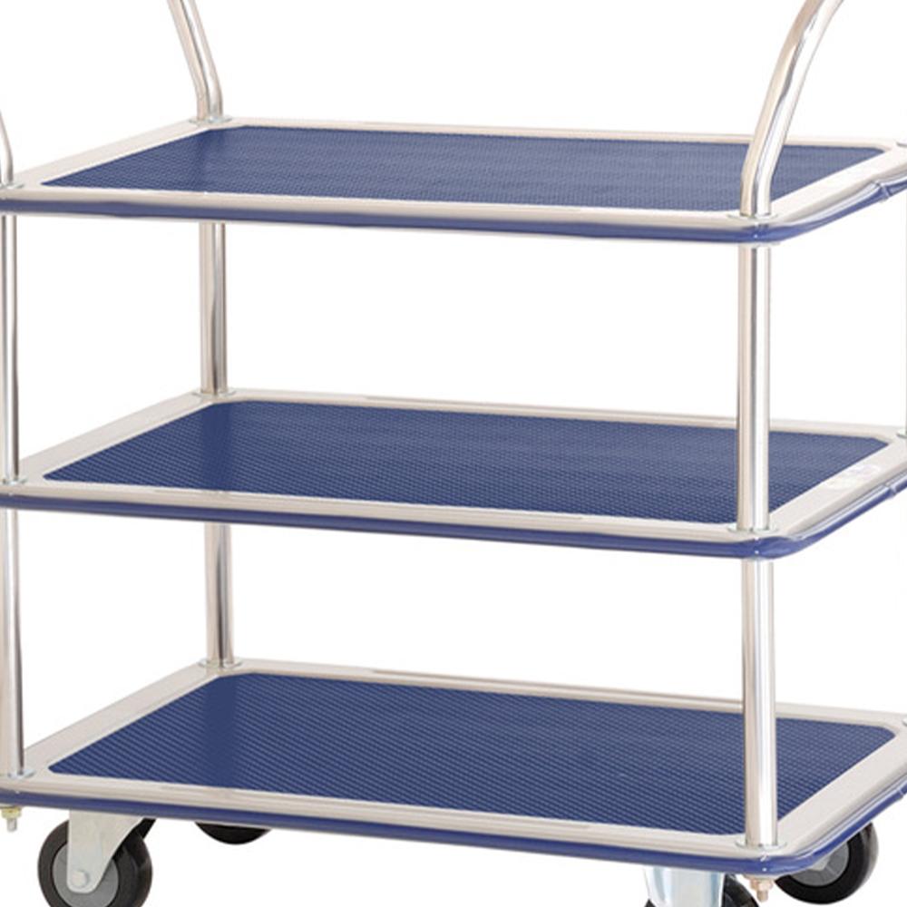 Troden Workshop Equipment Durolla Multipurpose Ergonomic 3-Tier Platform Trolley with Bumper