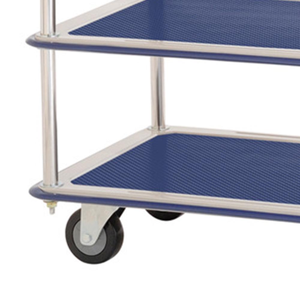 Troden Workshop Equipment Durolla Multipurpose Ergonomic 3-Tier Platform Trolley with Bumper