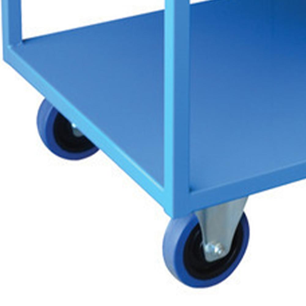 Troden Workshop Equipment Durolla Single Handle 2-Tier Steel Platform Trolley, 500kg Capacity